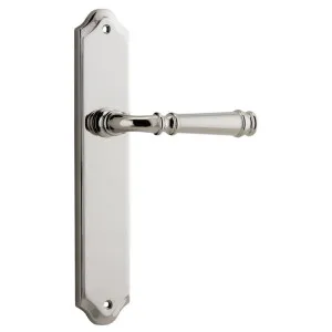 Verona Lever Shouldered Backplate Polished Nickel by Iver, a Door Hardware for sale on Style Sourcebook