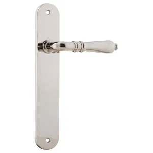Sarlat Oval Lever Latch Set, Polished Nickel by Iver, a Door Hardware for sale on Style Sourcebook