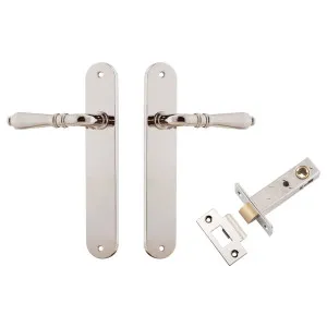 Sarlat Lever Oval Backplate Passage Kit Polished Nickel by Iver, a Door Hardware for sale on Style Sourcebook