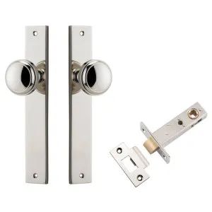 Paddington Knob Rectangular Backplate Passage Kit Polished Nickel by Iver, a Door Hardware for sale on Style Sourcebook