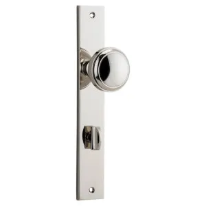Paddington Knob Rectangular Backplate Polished Nickel by Iver, a Door Hardware for sale on Style Sourcebook
