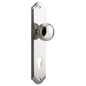 Paddington Knob Shouldered Backplate Polished Nickel by Iver, a Door Hardware for sale on Style Sourcebook