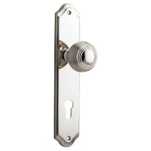 Guildford Knob Shouldered Backplate Polished Nickel by Iver, a Door Hardware for sale on Style Sourcebook