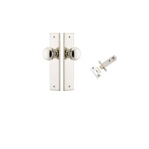 Paddington Knob Chamfered Backplate Passage Kit Polished Nickel by Iver, a Door Hardware for sale on Style Sourcebook