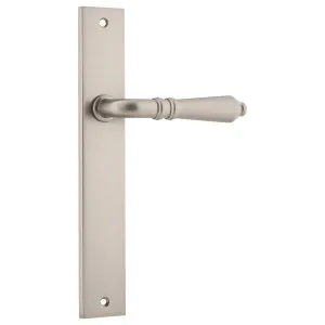 Sarlat Rectangular Lever Latch Set, Satin Nickel by Iver, a Door Hardware for sale on Style Sourcebook