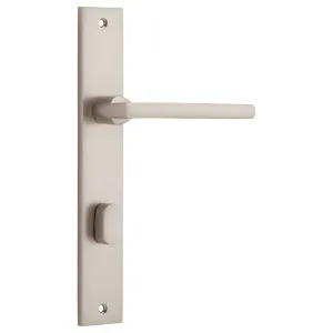 Baltimore Rectangular 85mm Privacy Lever Set, SN by Iver, a Door Hardware for sale on Style Sourcebook