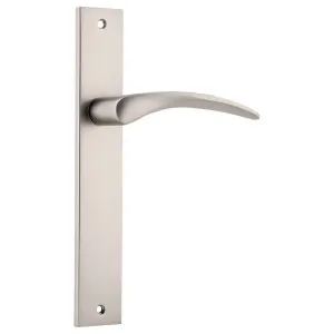 Oxford Rectangular Lever Latch Set, Satin Nickel by Iver, a Door Hardware for sale on Style Sourcebook