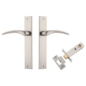 Oxford Lever Rectangular Backplate Passage Kit Satin Nickel by Iver, a Door Hardware for sale on Style Sourcebook