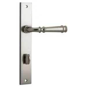Verona Lever Rectangular Backplate Satin Nickel by Iver, a Door Hardware for sale on Style Sourcebook