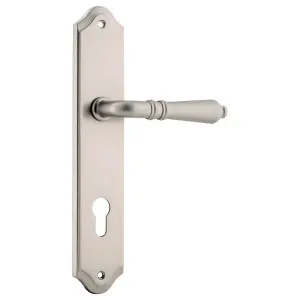 Sarlat Shouldered 85mm Euro Lever Set, Sat Nickel by Iver, a Door Hardware for sale on Style Sourcebook
