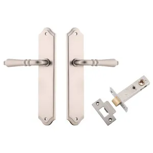 Sarlat Lever Shouldered Backplate Passage Kit Satin Nickel by Iver, a Door Hardware for sale on Style Sourcebook