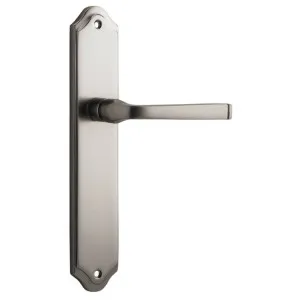 Annecy Lever Shouldered Backplate Satin Nickel by Iver, a Door Hardware for sale on Style Sourcebook