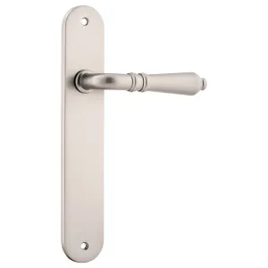 Sarlat Oval Lever Latch Set, Satin Nickel by Iver, a Door Hardware for sale on Style Sourcebook
