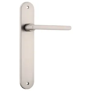 Baltimore Oval Lever Latch Set, Satin Nickel by Iver, a Door Hardware for sale on Style Sourcebook