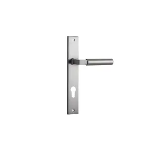 Berlin Lever Satin Nickel Rectangular Backplate by Iver, a Door Hardware for sale on Style Sourcebook