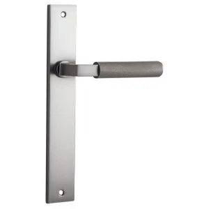 Brunswick Lever Satin Nickel Rectangular Backplate by Iver, a Door Hardware for sale on Style Sourcebook
