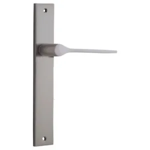 Como Lever Satin Nickel Rectangular Backplate by Iver, a Door Hardware for sale on Style Sourcebook