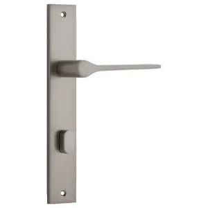 Como Lever Satin Nickel Rectangular Backplate by Iver, a Door Hardware for sale on Style Sourcebook
