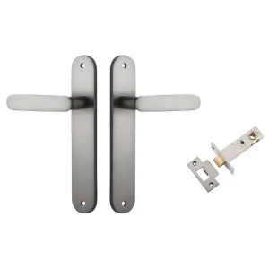 Bronte Lever Oval Backplate Passage Kit Satin Nickel by Iver, a Door Hardware for sale on Style Sourcebook
