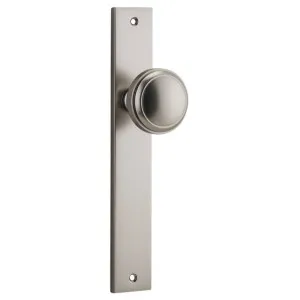 Paddington Knob Rectangular Backplate Satin Nickel by Iver, a Door Hardware for sale on Style Sourcebook