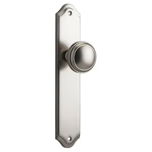 Paddington Knob Shouldered Backplate Satin Nickel by Iver, a Door Hardware for sale on Style Sourcebook