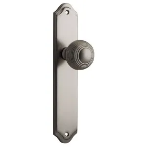 Guildford Knob Shouldered Backplate Satin Nickel by Iver, a Door Hardware for sale on Style Sourcebook