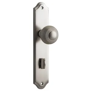 Guildford Knob Shouldered Backplate Satin Nickel by Iver, a Door Hardware for sale on Style Sourcebook