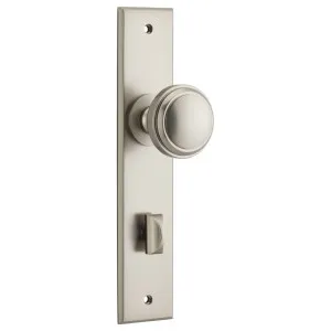 Paddington Knob Satin Nickel Chamfered Backplate by Iver, a Door Hardware for sale on Style Sourcebook