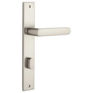 Osaka Lever Rectangular Backplate Satin Nickel by Iver, a Door Hardware for sale on Style Sourcebook