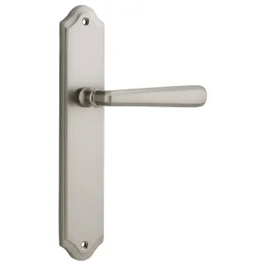 Copenhagen Lever Shouldered Backplate Satin Nickel by Iver, a Door Hardware for sale on Style Sourcebook