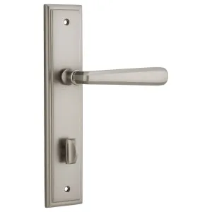 Copenhagen Lever Stepped Backplate Satin Nickel by Iver, a Door Hardware for sale on Style Sourcebook