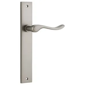 Stirling Lever Rectangular Backplate Satin Nickel by Iver, a Door Hardware for sale on Style Sourcebook