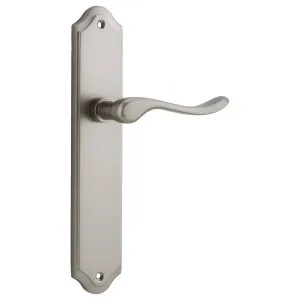 Stirling Lever Shouldered Backplate Satin Nickel by Iver, a Door Hardware for sale on Style Sourcebook