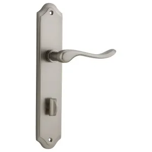 Stirling Lever Shouldered Backplate Satin Nickel by Iver, a Door Hardware for sale on Style Sourcebook