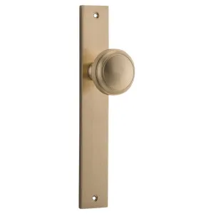 Paddington Knob Rectangular Backplate Brushed Brass by Iver, a Door Hardware for sale on Style Sourcebook