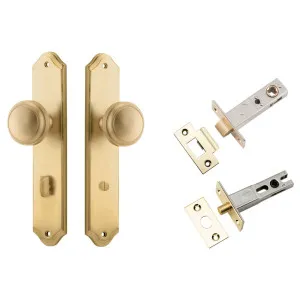 Paddington Knob Shouldered Backplate Privacy Kit w Privacy Turn Signature Brass by Iver, a Door Hardware for sale on Style Sourcebook