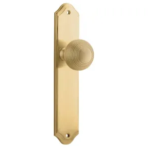 Guildford Knob Shouldered Backplate Brushed Brass by Iver, a Door Hardware for sale on Style Sourcebook