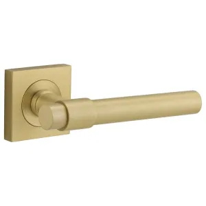 Helsinki Lever Square Rose Brushed Gold PVD by Iver, a Door Hardware for sale on Style Sourcebook