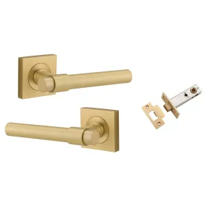 Helsinki Lever Square Rose Passage Kit Brushed Gold PVD by Iver, a Door Hardware for sale on Style Sourcebook
