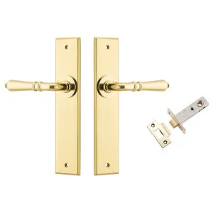 Sarlat Lever Chamfered Backplate Passage Kit Brushed Gold PVD by Iver, a Door Hardware for sale on Style Sourcebook