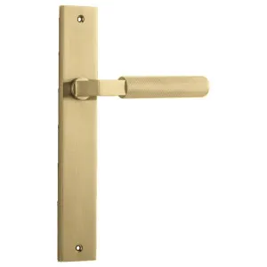 Brunswick Lever Brushed Gold Pvd Rectangular Backplate by Iver, a Door Hardware for sale on Style Sourcebook