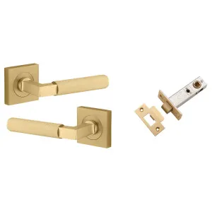Brunswick Lever Square Rose Passage Kit Brushed Gold PVD by Iver, a Door Hardware for sale on Style Sourcebook