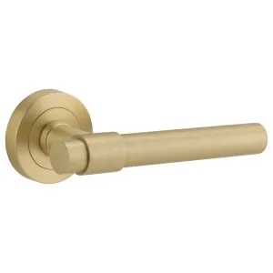 Helsinki Lever Round Rose Brushed Gold PVD by Iver, a Door Hardware for sale on Style Sourcebook
