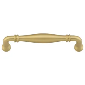 Sarlat Cabinet Pull CTC128mm Brushed Gold PVD by Iver, a Cabinet Hardware for sale on Style Sourcebook