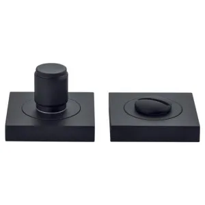 Berlin Privacy Turn Matt Black Square by Iver, a Door Hardware for sale on Style Sourcebook