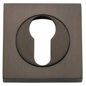 Escutcheon Euro Sq Concealed Fix Pair AB D52xP10mm by Iver, a Door Hardware for sale on Style Sourcebook