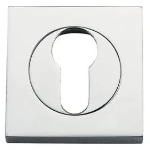 Euro Escutcheons Square, Polished Chrome by Iver, a Door Hardware for sale on Style Sourcebook