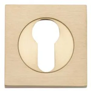Escutcheon Euro Sq Concealed Fix Pair SB D52xP10mm by Iver, a Door Hardware for sale on Style Sourcebook