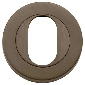 Escutcheon Oval Round Pair Antique Brass D52xP10mm by Iver, a Door Hardware for sale on Style Sourcebook