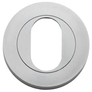 Oval Escutcheon Round Brushed Chrome by Iver, a Door Hardware for sale on Style Sourcebook